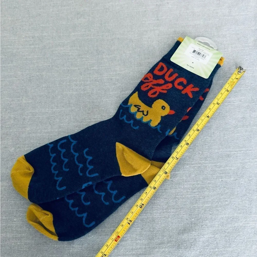 Duck Off Funny Adult Fun Socks